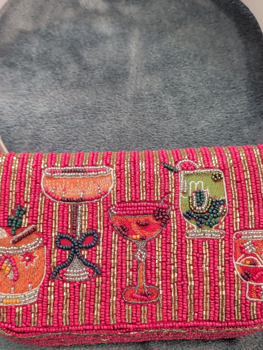 Beaded Bag Holiday Cocktails Stylish Womens Evening Bag